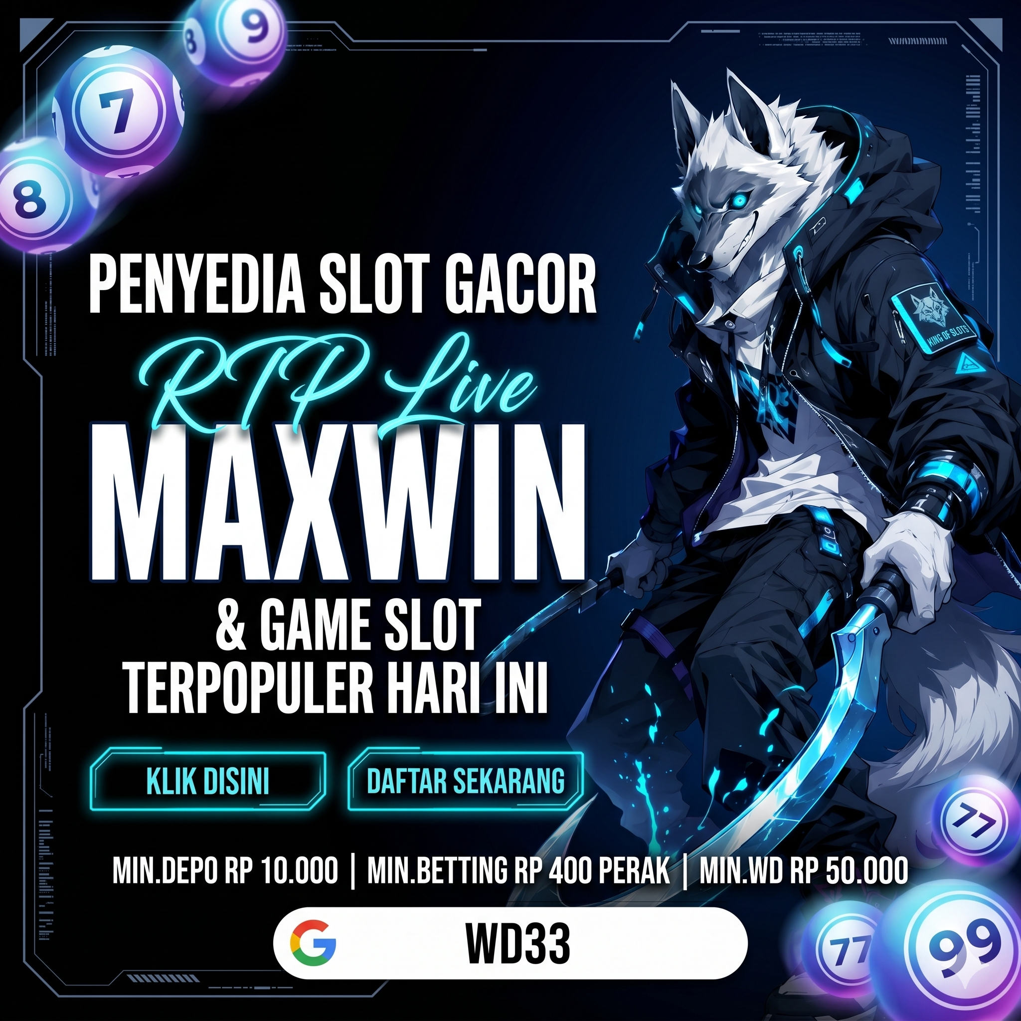 WD33 | Portal Slot Gacor Depo Kecil dengan Sistem Cepat Harian